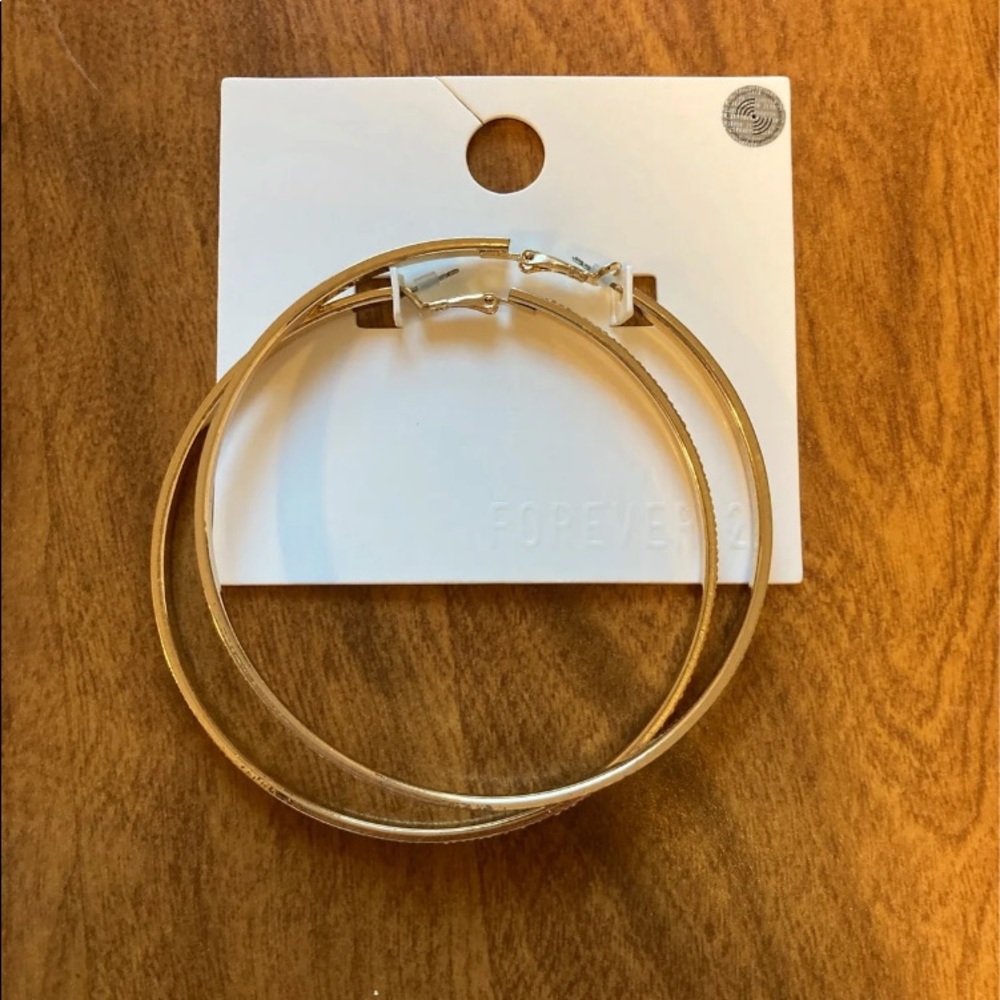 Etched Hoop Earings